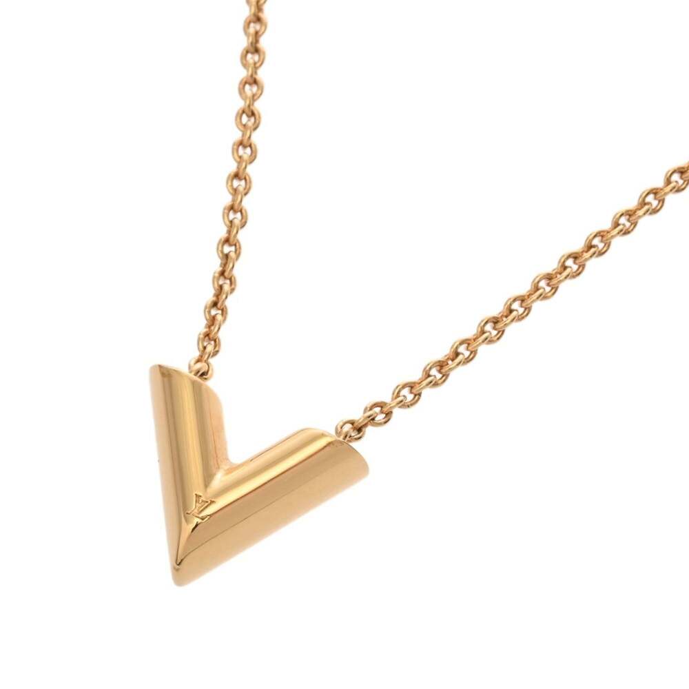 LOUIS VUITTON Gold Necklace - Picture 6 of 8